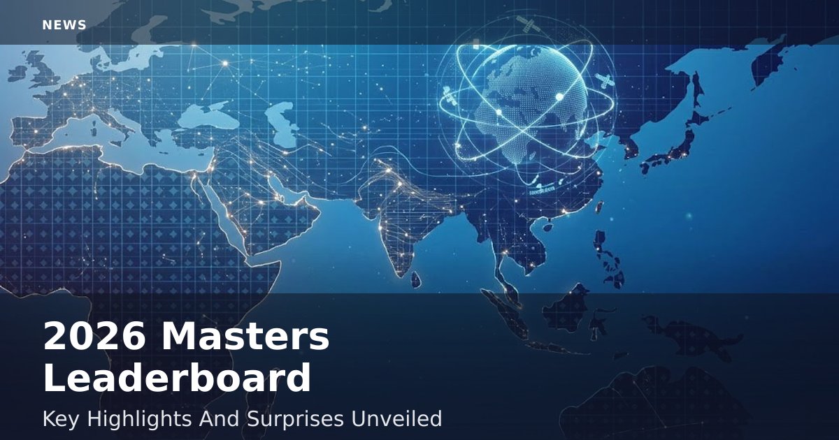 2026 Masters Leaderboard: Key Highlights And Surprises Unveiled