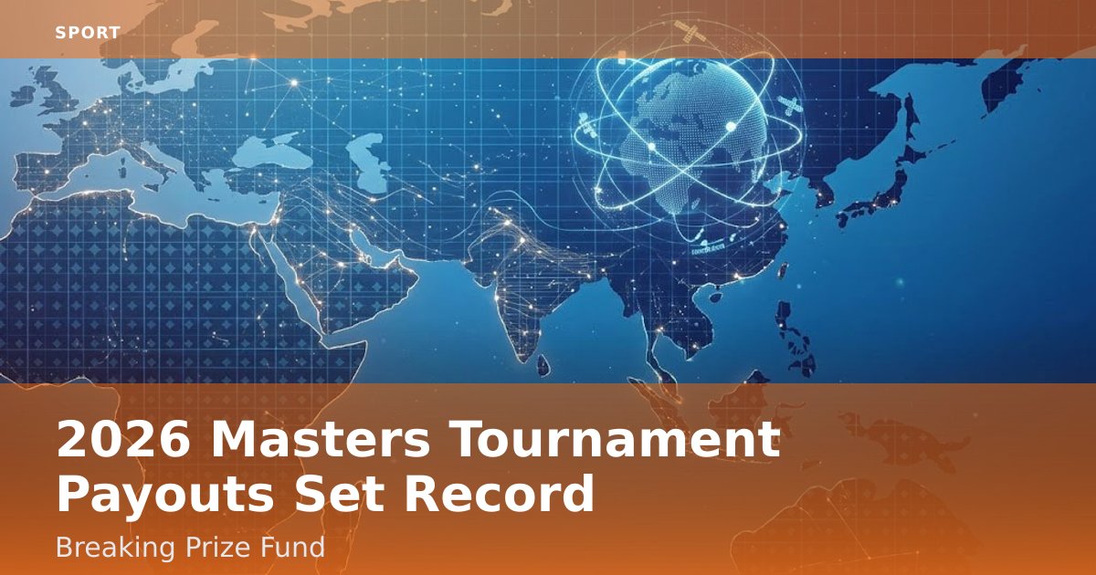 2026 Masters Tournament Payouts Set Record-Breaking Prize Fund