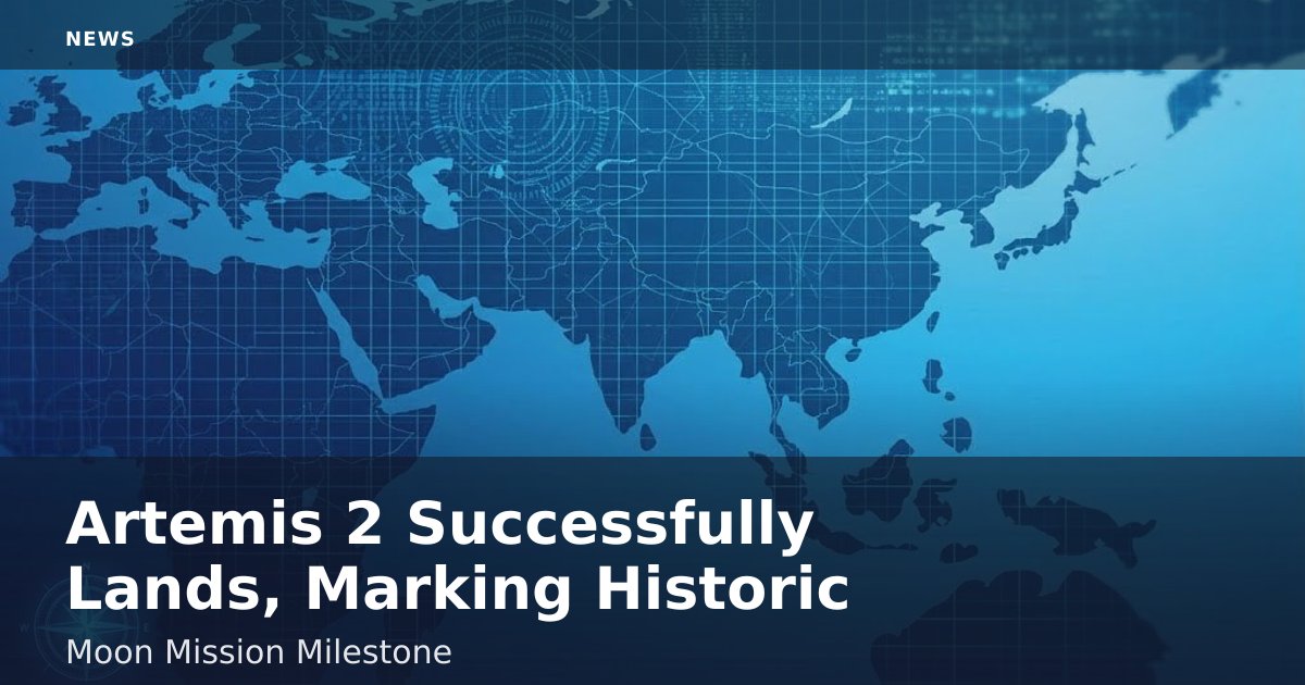 Artemis 2 Successfully Lands, Marking Historic Moon Mission Milestone