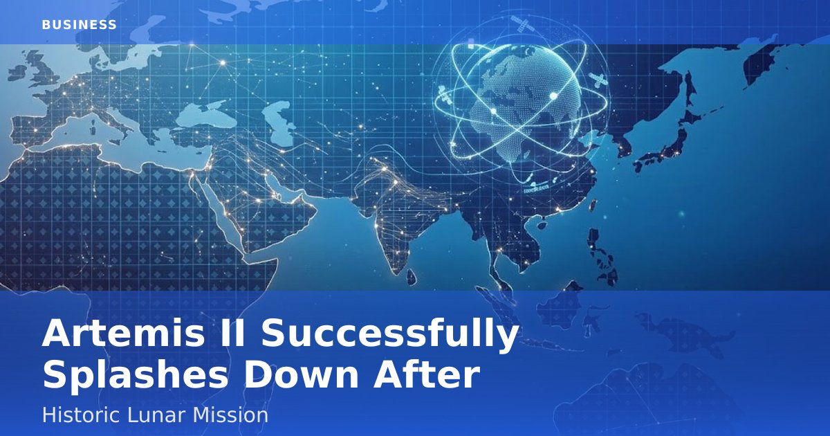 Artemis II Successfully Splashes Down After Historic Lunar Mission