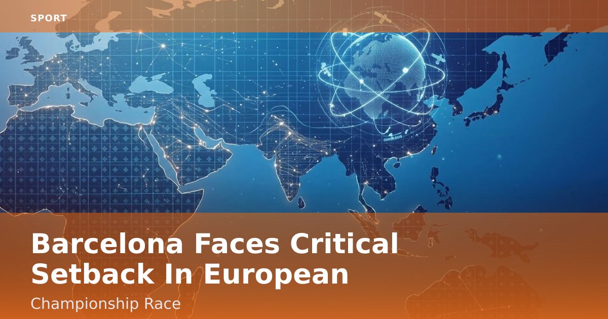 Barcelona Faces Critical Setback In European Championship Race