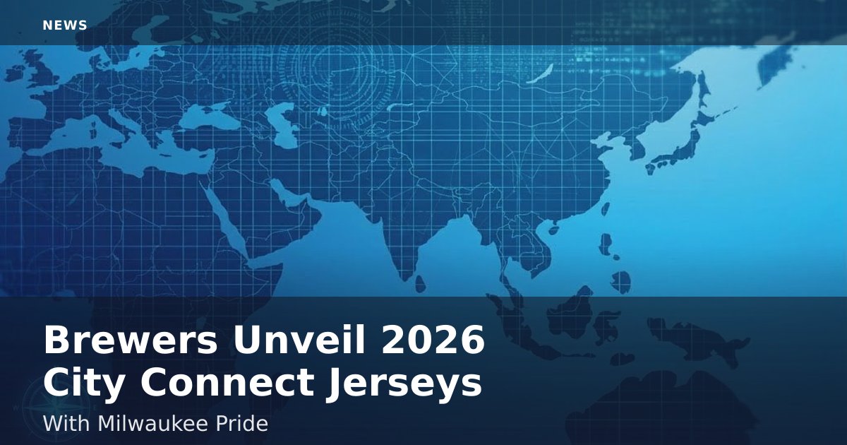 Brewers Unveil 2026 City Connect Jerseys With Milwaukee Pride