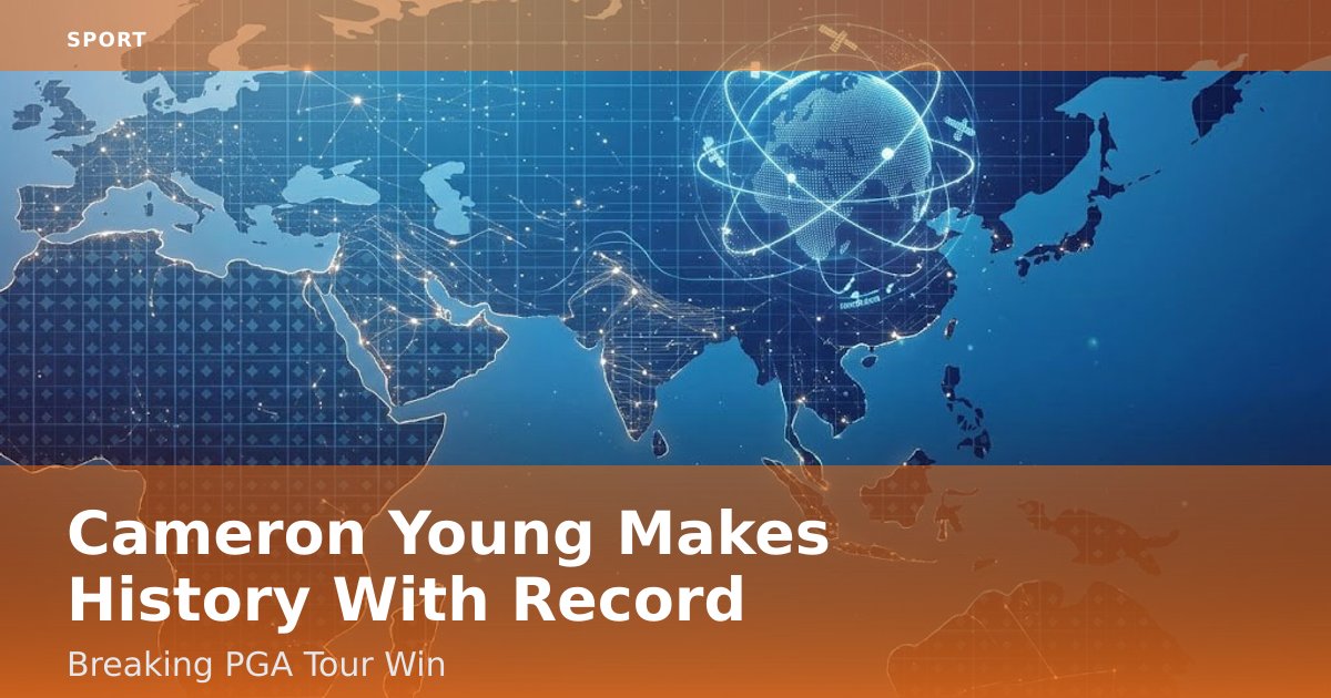 Cameron Young Makes History With Record-Breaking PGA Tour Win