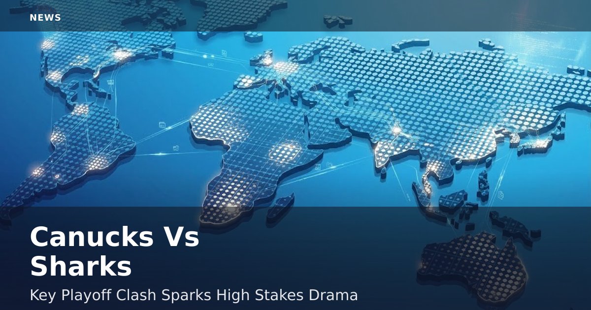 Canucks Vs Sharks: Key Playoff Clash Sparks High Stakes Drama