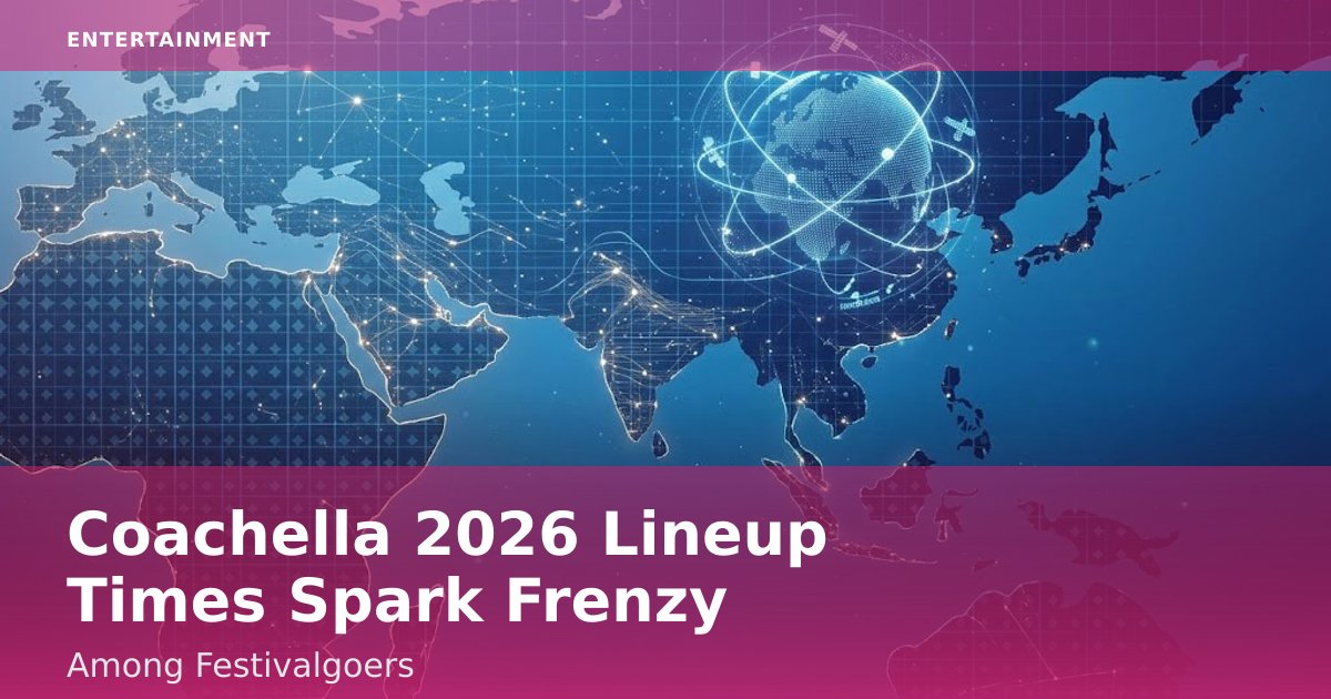 Coachella 2026 Lineup Times Spark Frenzy Among Festivalgoers