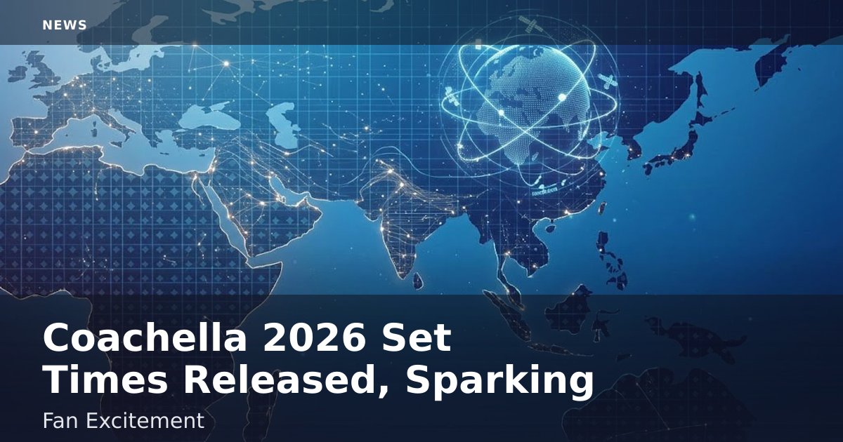 Coachella 2026 Set Times Released, Sparking Fan Excitement