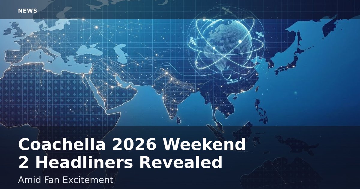 Coachella 2026 Weekend 2 Headliners Revealed Amid Fan Excitement