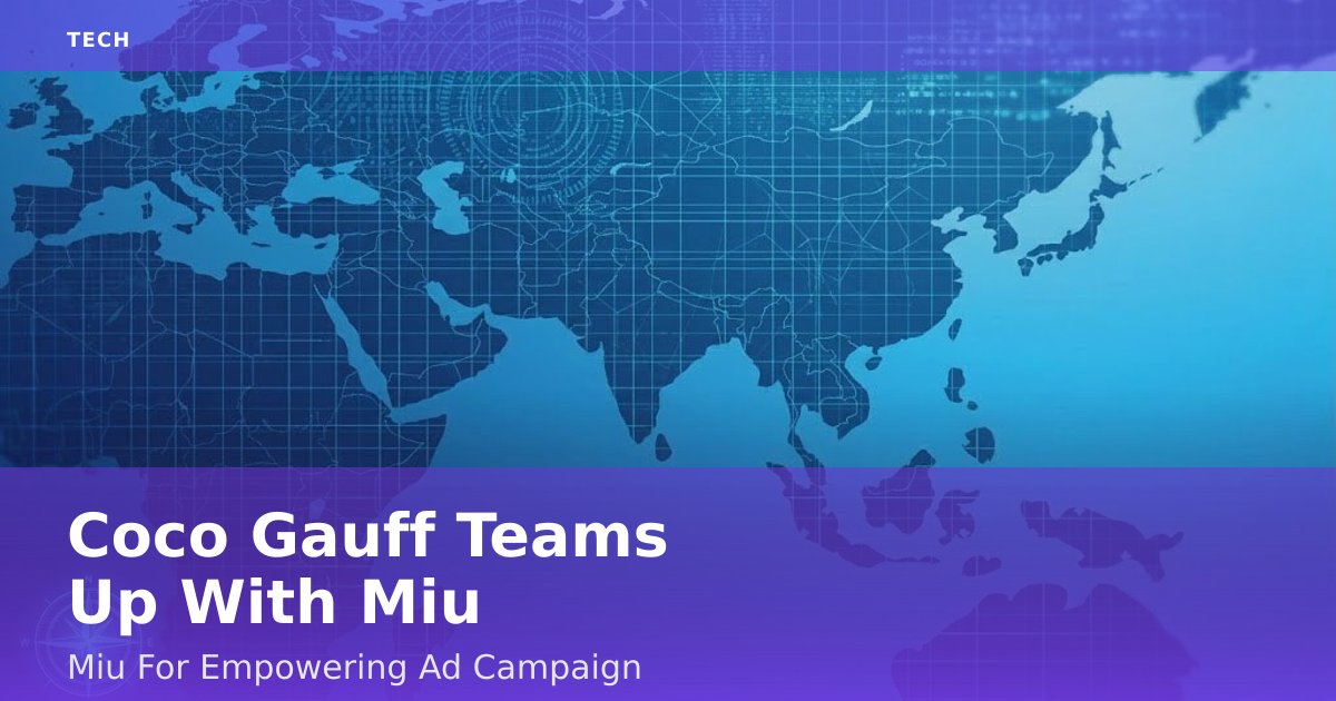 Coco Gauff Teams Up With Miu Miu For Empowering Ad Campaign