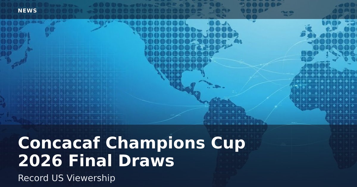 Concacaf Champions Cup 2026 Final Draws Record US Viewership