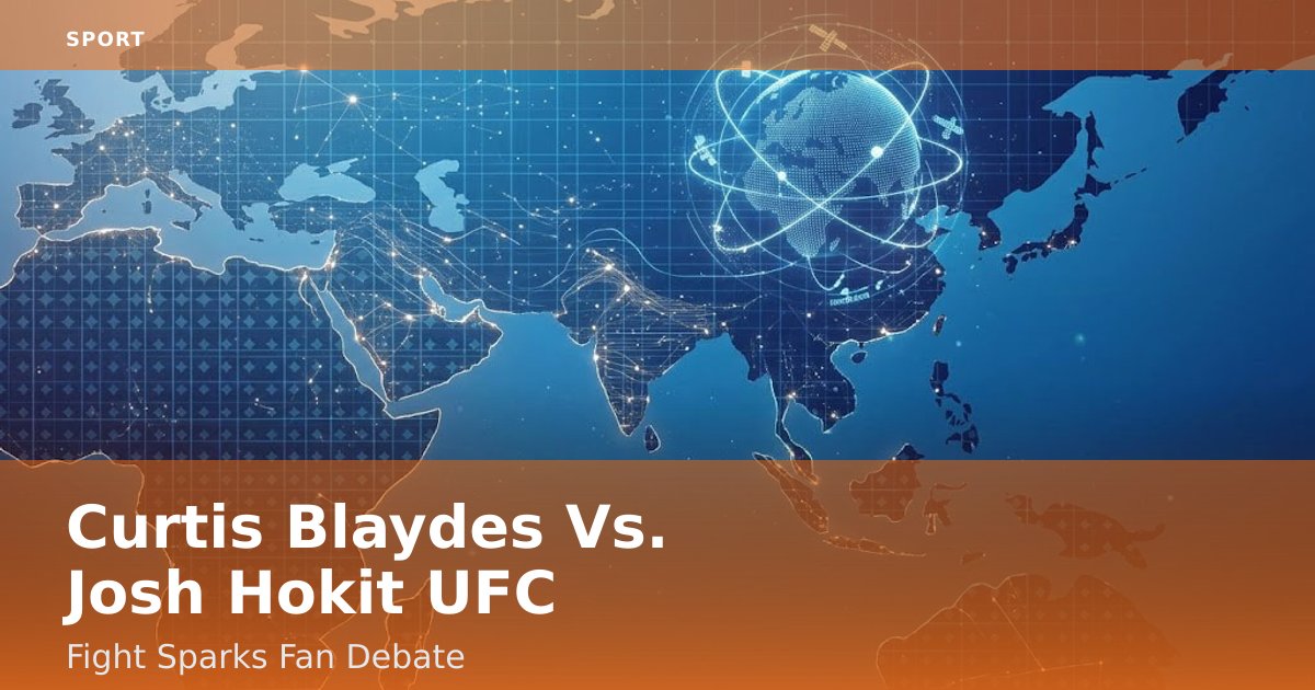 Curtis Blaydes Vs. Josh Hokit UFC Fight Sparks Fan Debate