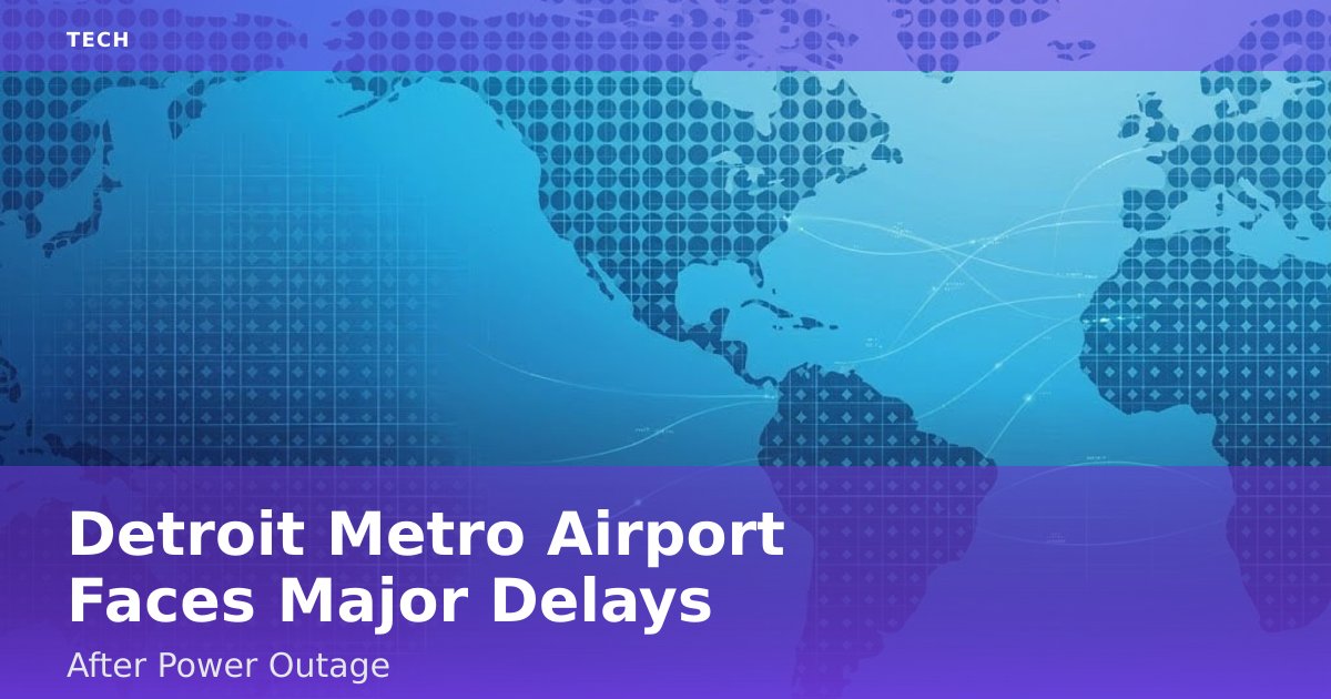Detroit Metro Airport Faces Major Delays After Power Outage