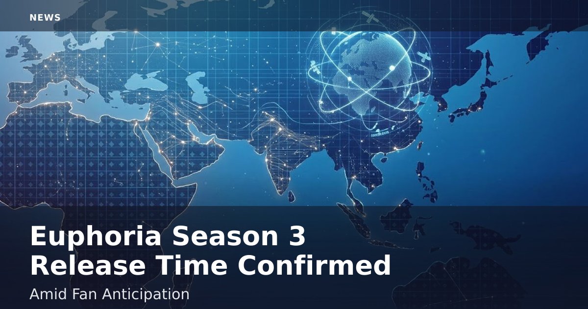 Euphoria Season 3 Release Time Confirmed Amid Fan Anticipation