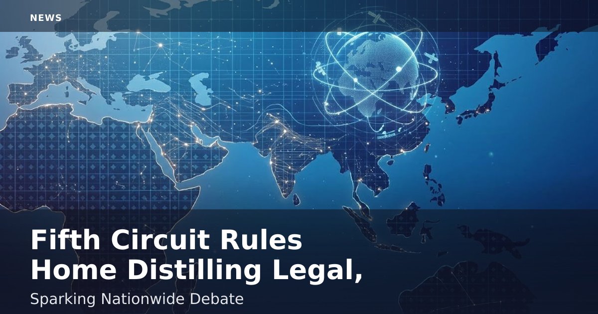 Fifth Circuit Rules Home Distilling Legal, Sparking Nationwide Debate