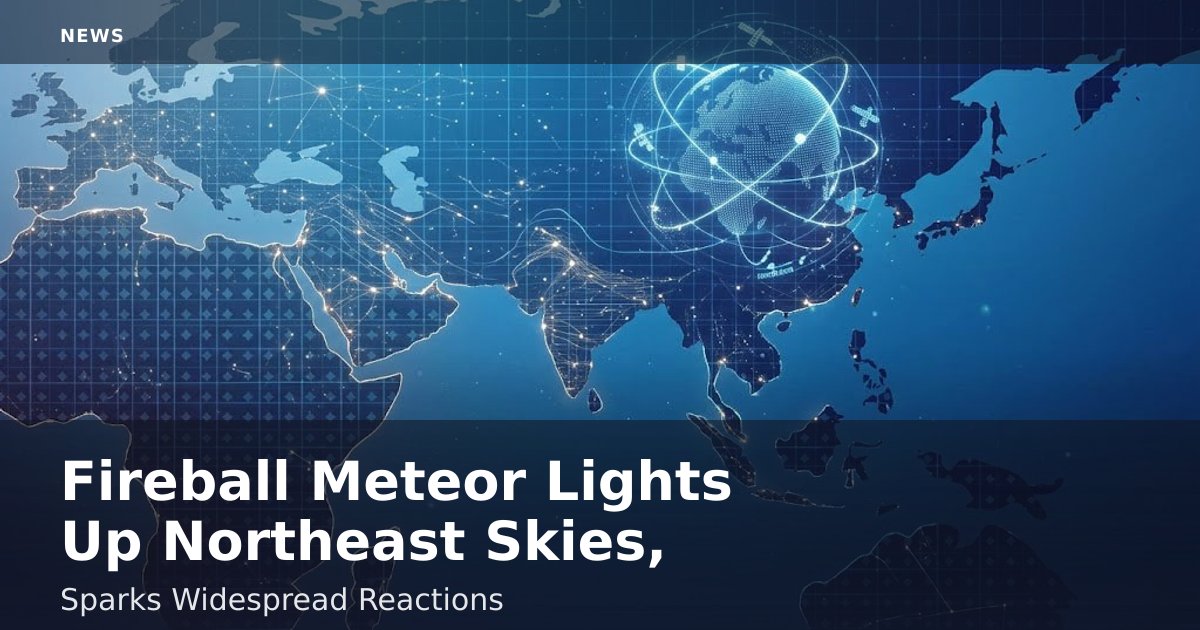 Fireball Meteor Lights Up Northeast Skies, Sparks Widespread Reactions