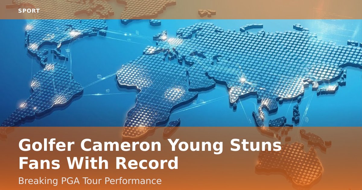 Golfer Cameron Young Stuns Fans With Record-Breaking PGA Tour Performance