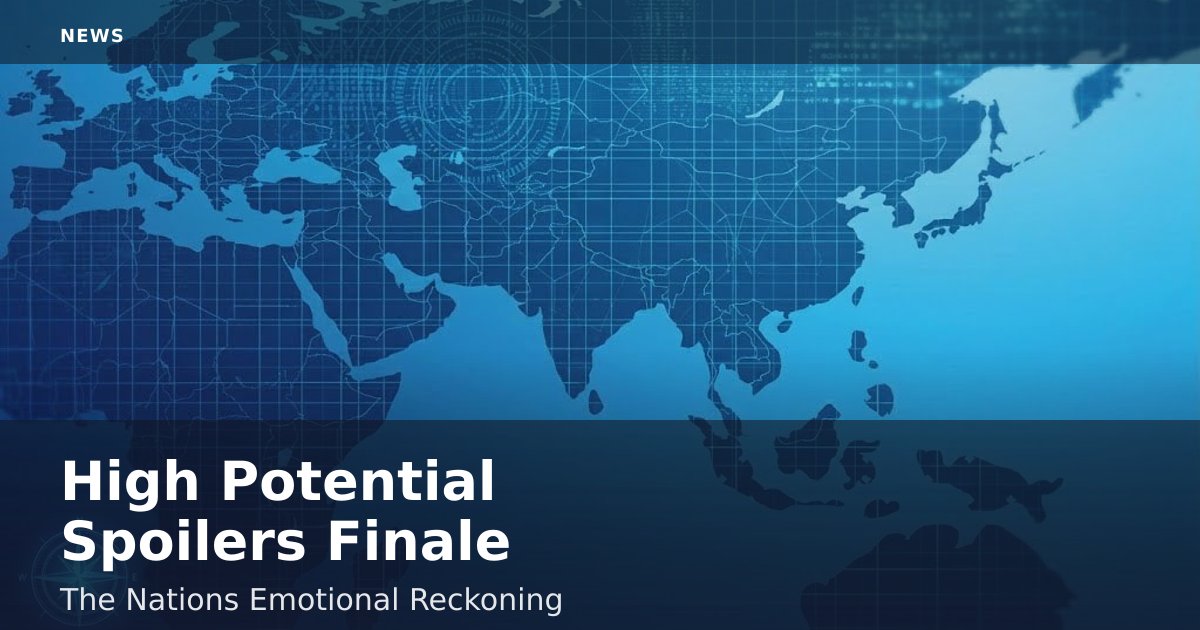 High Potential Spoilers Finale: The Nation's Emotional Reckoning