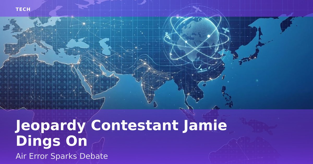 Jeopardy Contestant Jamie Ding's On-Air Error Sparks Debate