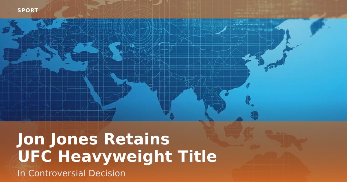 Jon Jones Retains UFC Heavyweight Title In Controversial Decision