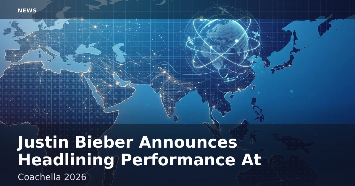 Justin Bieber Announces Headlining Performance At Coachella 2026