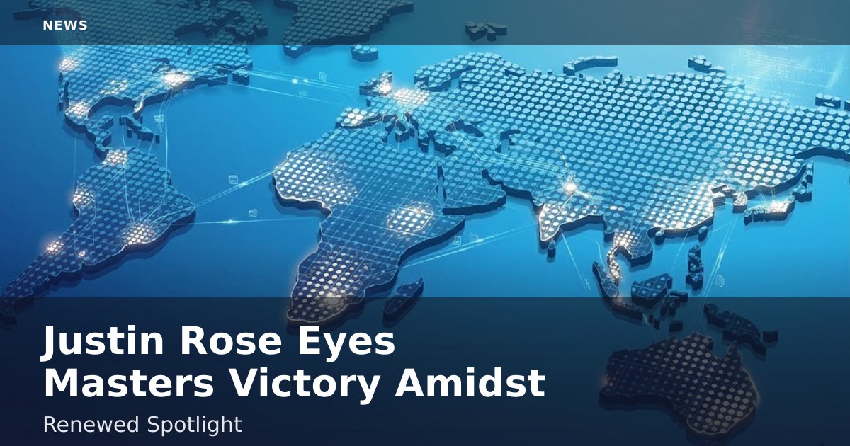 Justin Rose Eyes Masters Victory Amidst Renewed Spotlight