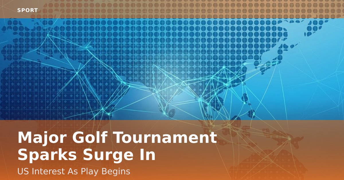 Major Golf Tournament Sparks Surge In US Interest As Play Begins
