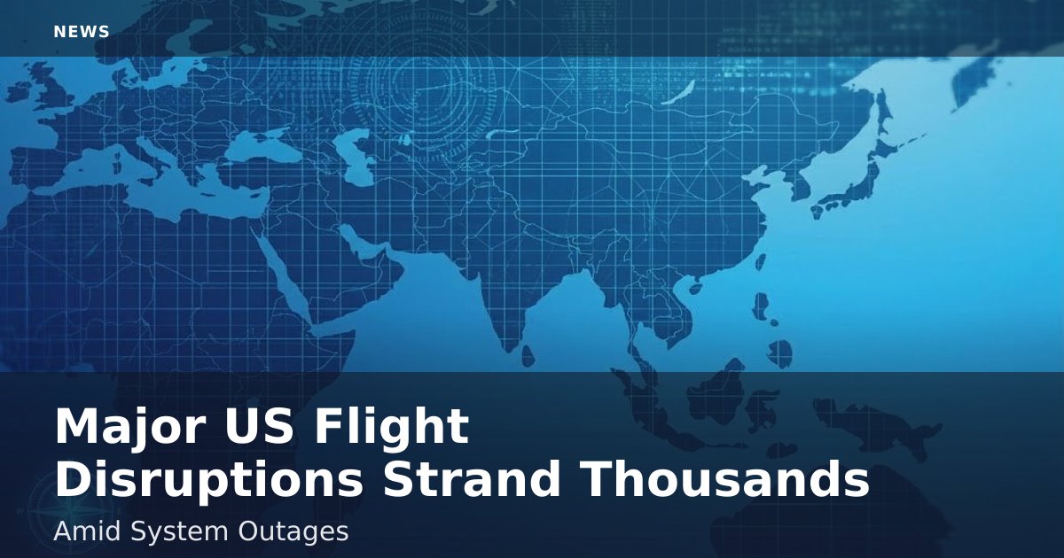 Major US Flight Disruptions Strand Thousands Amid System Outages