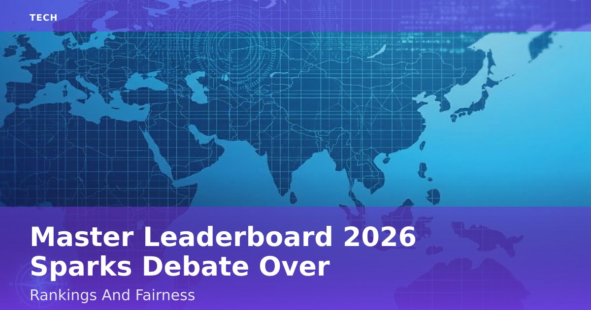 Master Leaderboard 2026 Sparks Debate Over Rankings And Fairness
