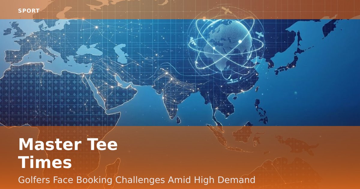 Master Tee Times: Golfers Face Booking Challenges Amid High Demand