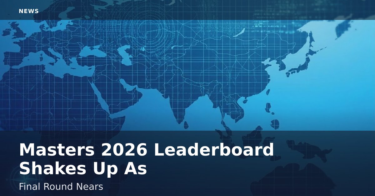 Masters 2026 Leaderboard Shakes Up As Final Round Nears