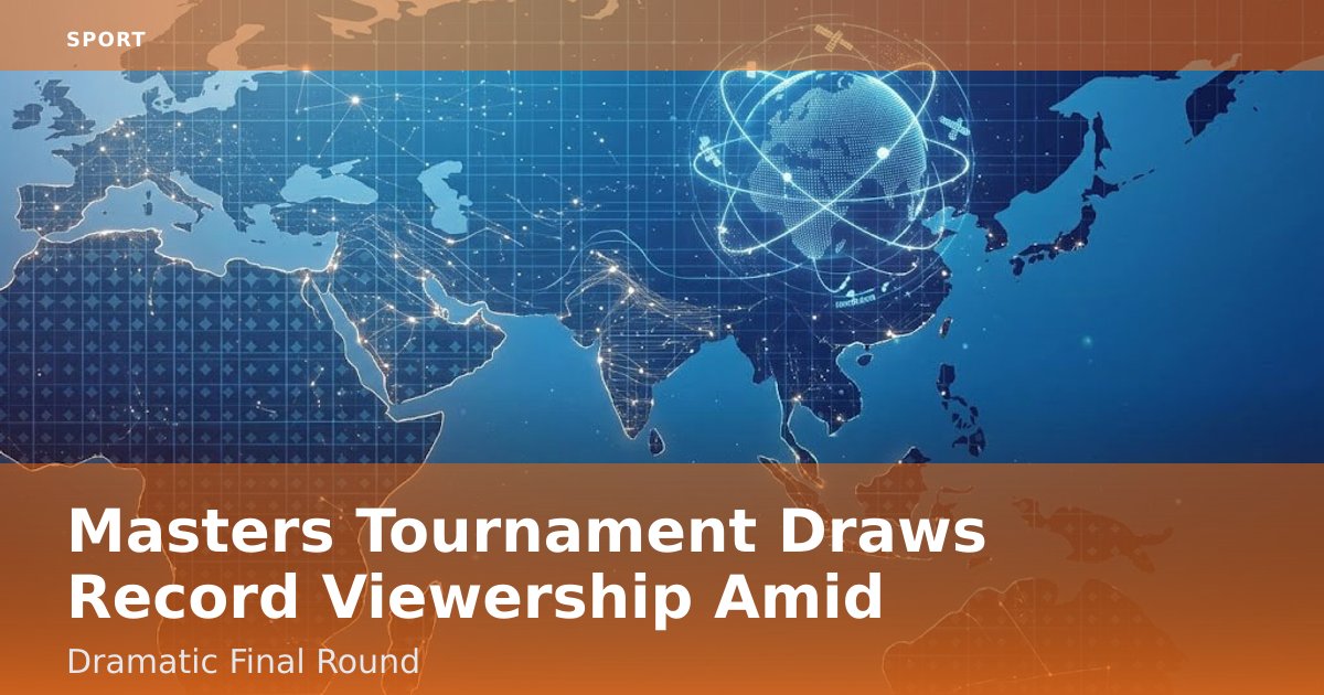 Masters Tournament Draws Record Viewership Amid Dramatic Final Round