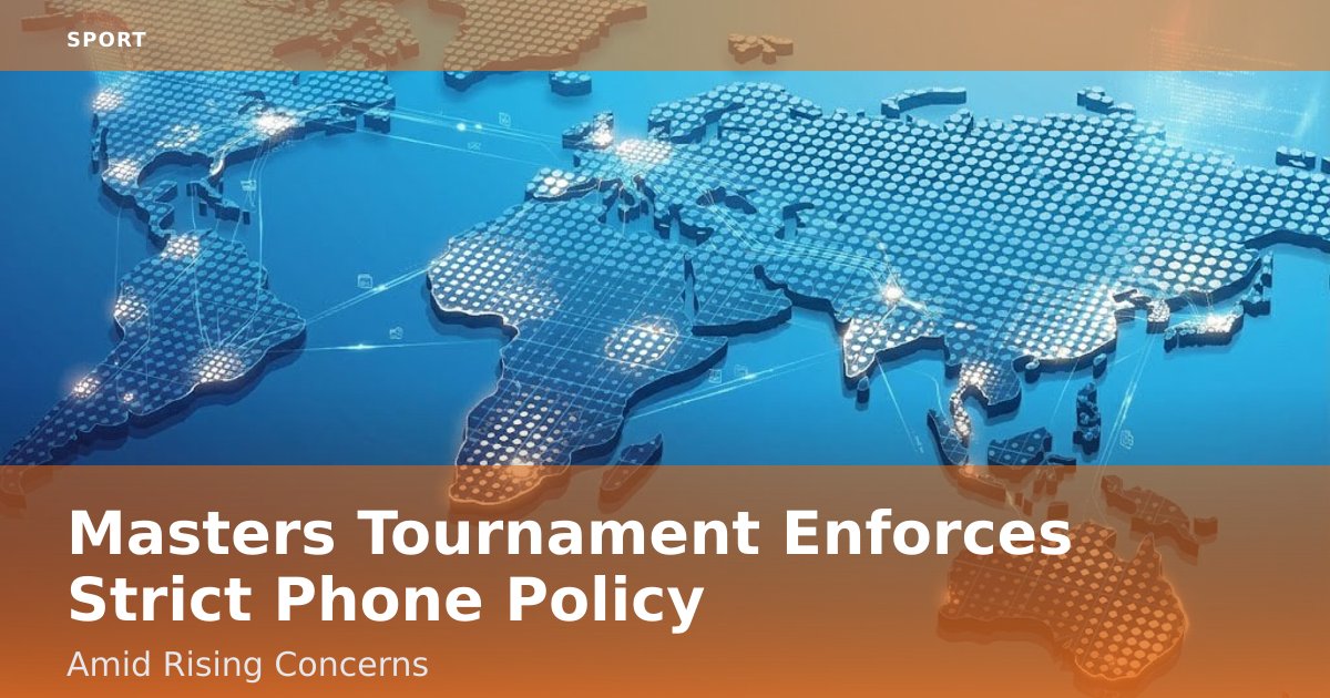 Masters Tournament Enforces Strict Phone Policy Amid Rising Concerns