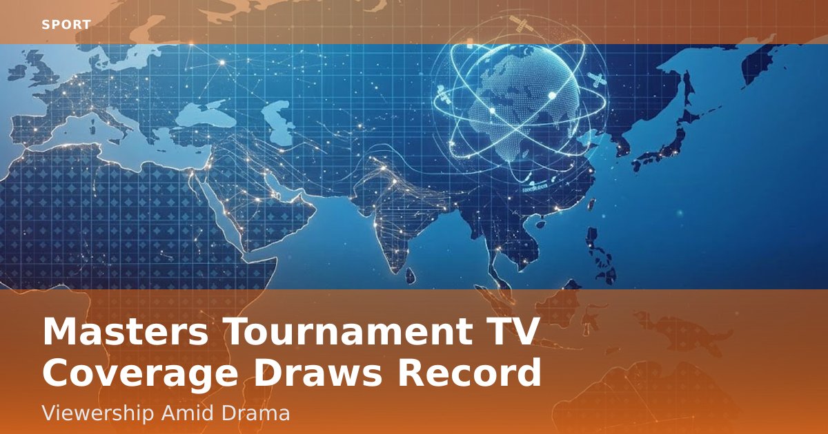 Masters Tournament TV Coverage Draws Record Viewership Amid Drama