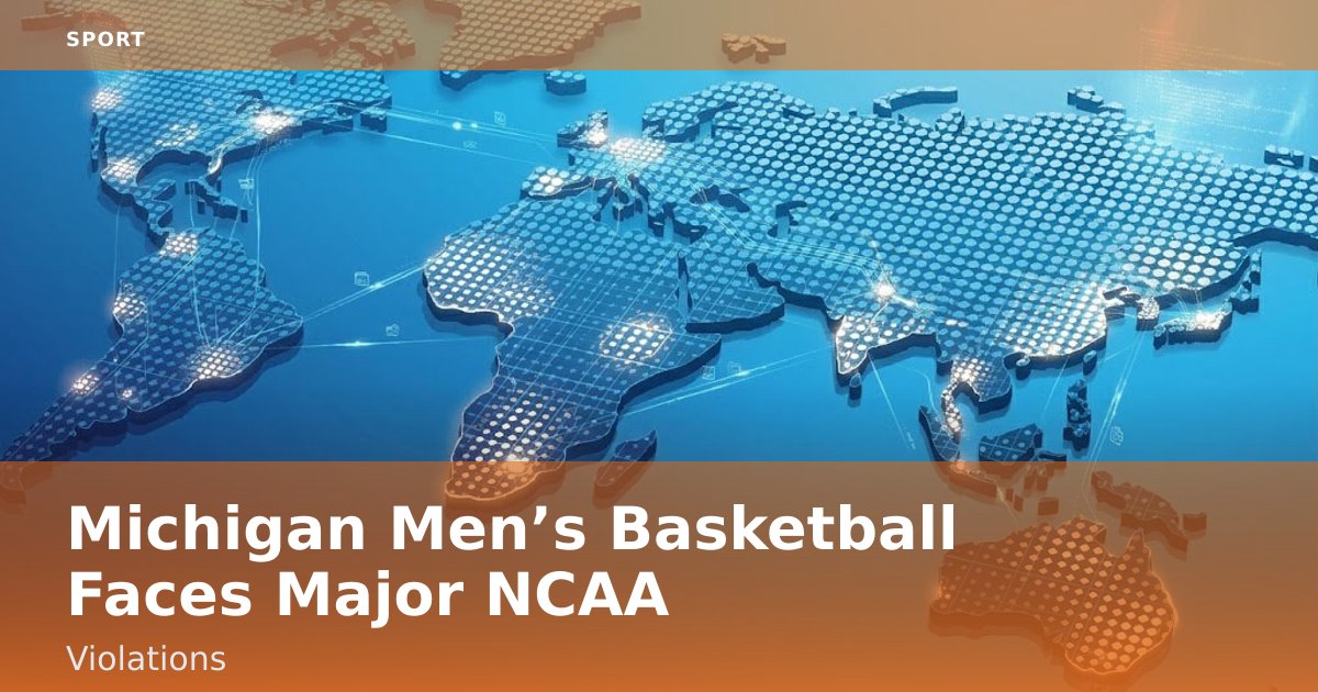 Michigan Men’s Basketball Faces Major NCAA Violations