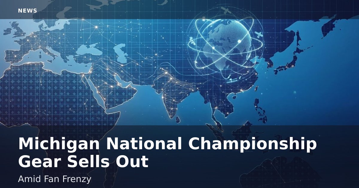 Michigan National Championship Gear Sells Out Amid Fan Frenzy