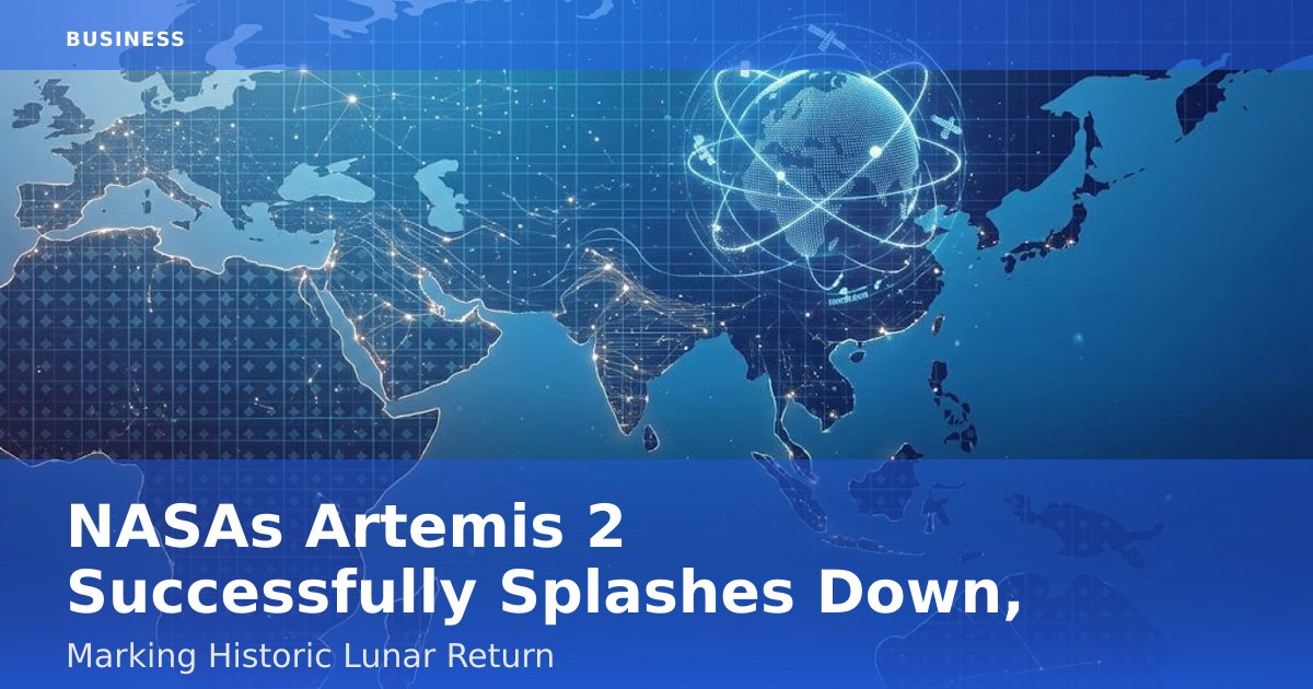 NASA's Artemis 2 Successfully Splashes Down, Marking Historic Lunar Return