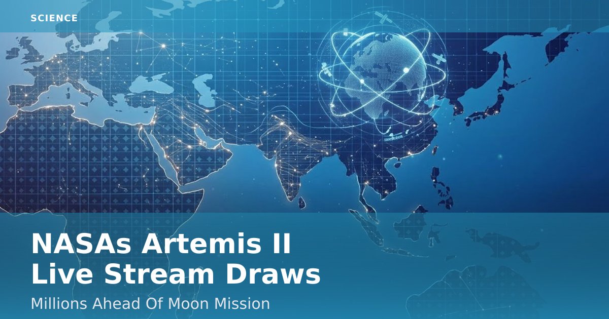 NASA's Artemis II Live Stream Draws Millions Ahead Of Moon Mission
