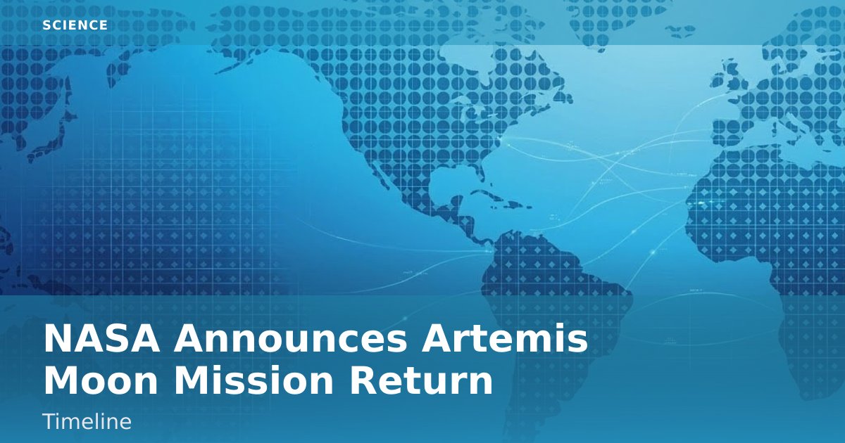 NASA Announces Artemis Moon Mission Return Timeline