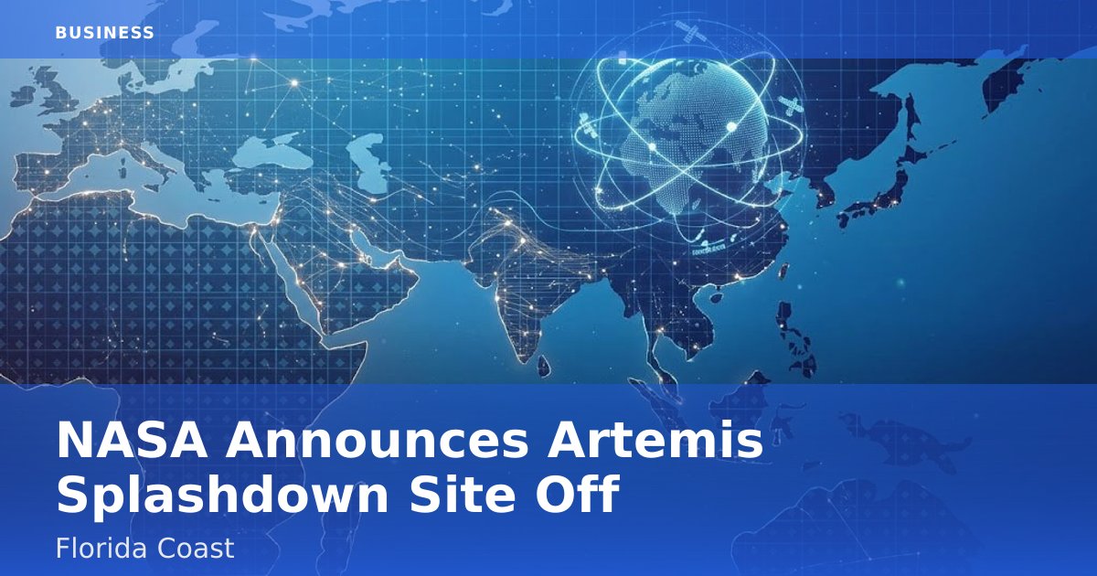 NASA Announces Artemis Splashdown Site Off Florida Coast