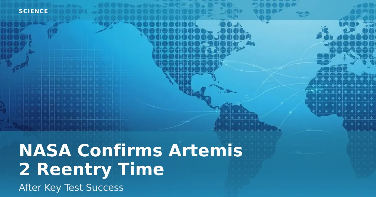 NASA Confirms Artemis 2 Reentry Time After Key Test Success