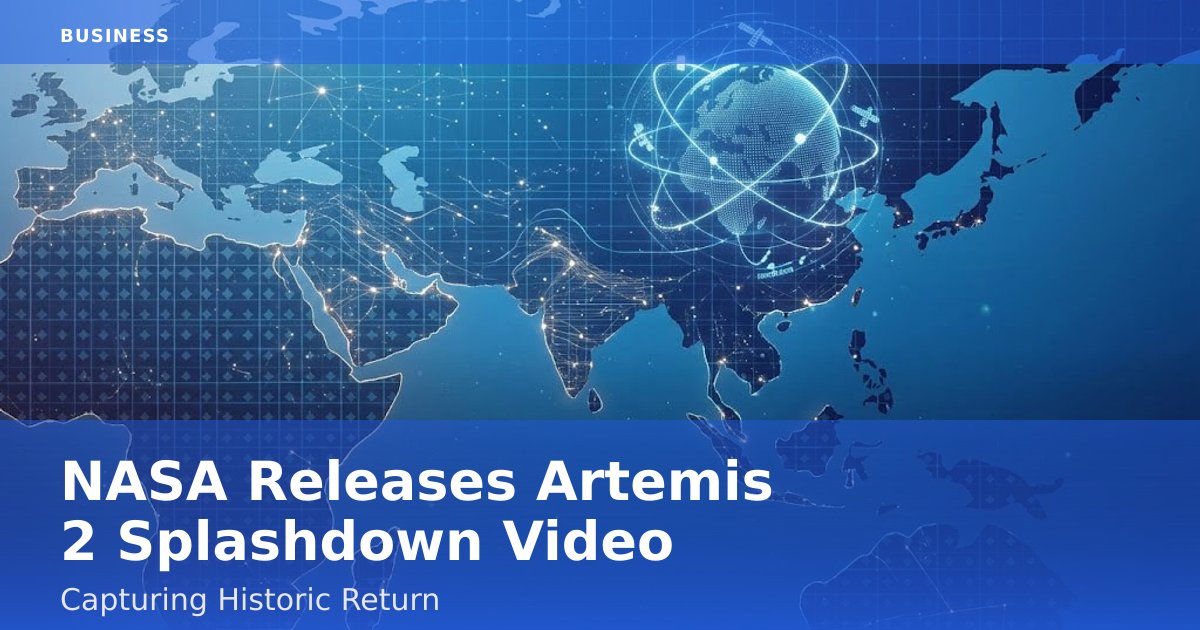 NASA Releases Artemis 2 Splashdown Video Capturing Historic Return