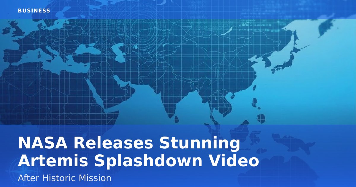 NASA Releases Stunning Artemis Splashdown Video After Historic Mission