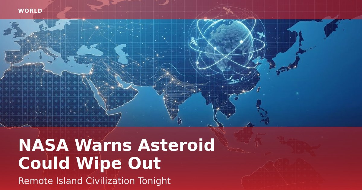 NASA Warns Asteroid Could Wipe Out Remote Island Civilization Tonight