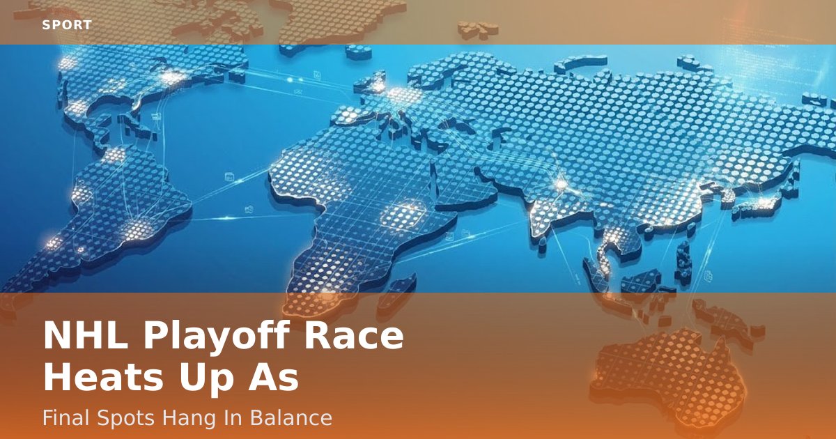 NHL Playoff Race Heats Up As Final Spots Hang In Balance