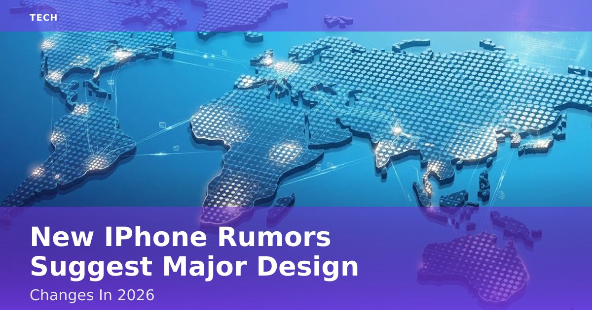 New IPhone Rumors Suggest Major Design Changes In 2026