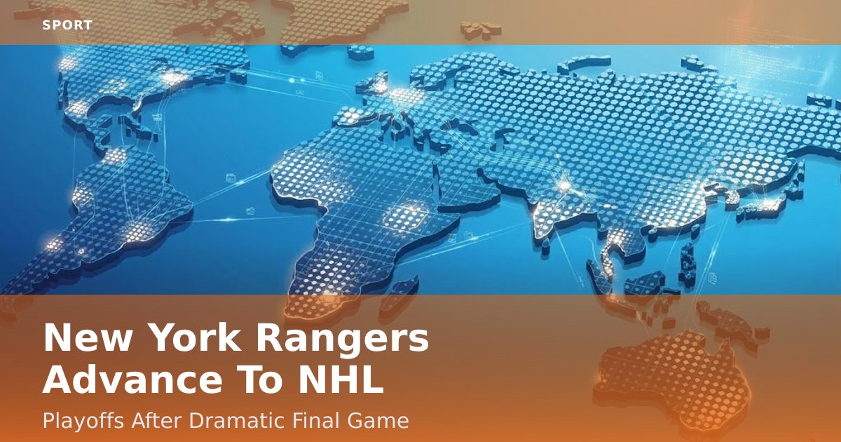New York Rangers Advance To NHL Playoffs After Dramatic Final Game