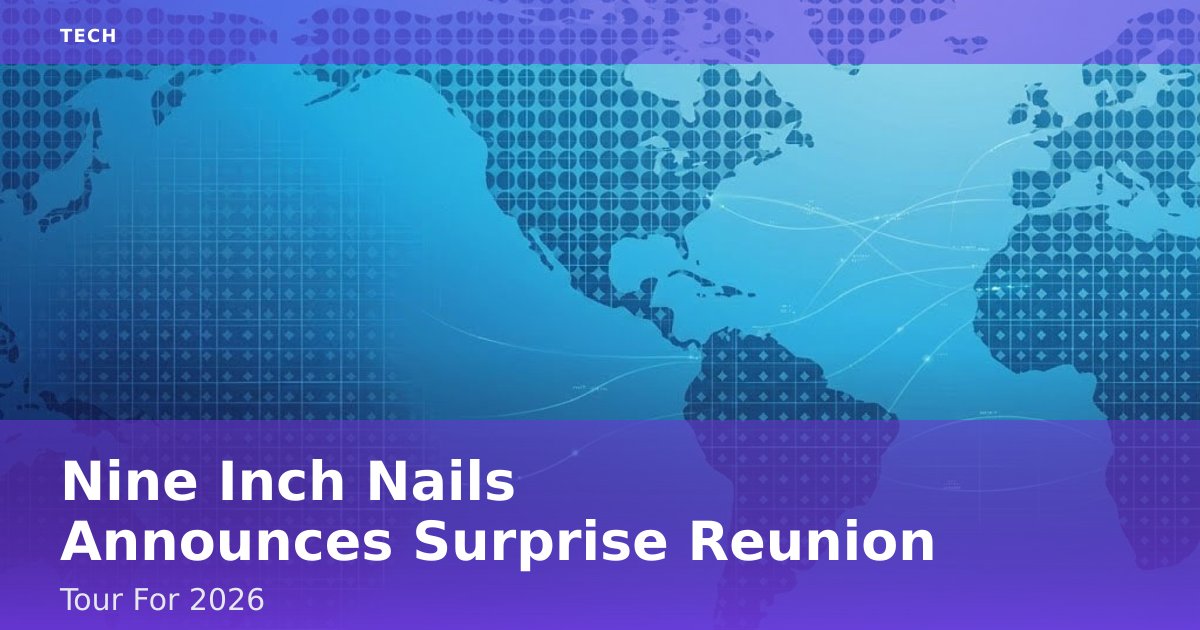 Nine Inch Nails Announces Surprise Reunion Tour For 2026