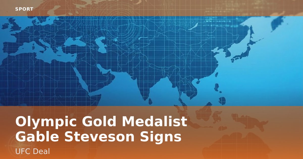 Olympic Gold Medalist Gable Steveson Signs UFC Deal