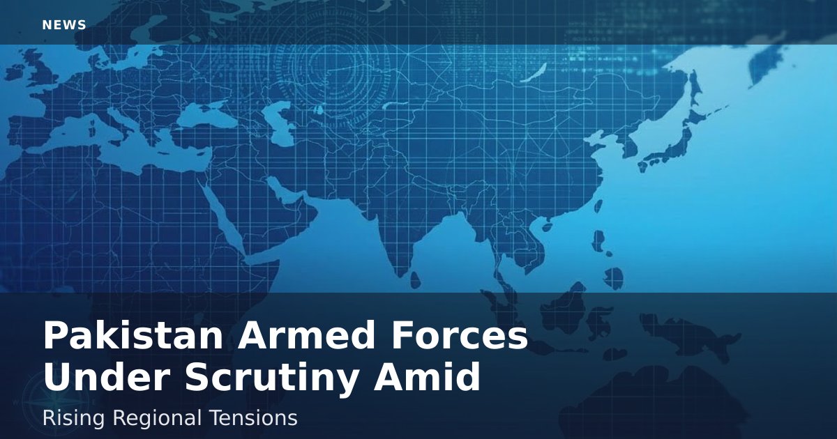 Pakistan Armed Forces Under Scrutiny Amid Rising Regional Tensions