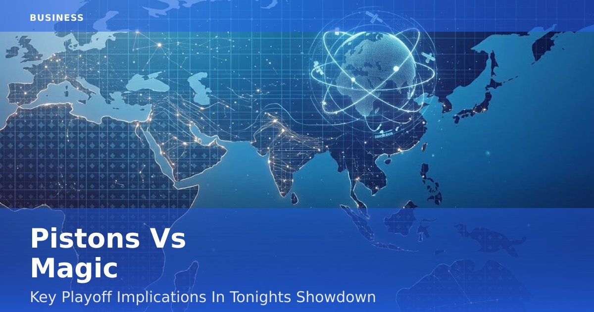 Pistons Vs Magic: Key Playoff Implications In Tonight's Showdown