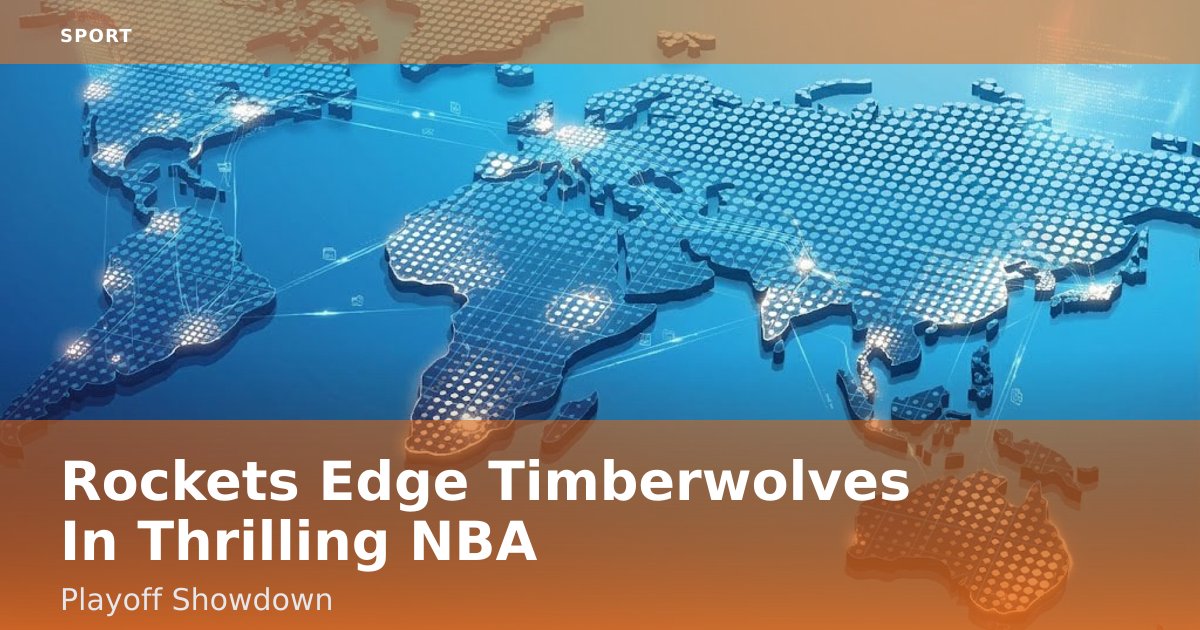 Rockets Edge Timberwolves In Thrilling NBA Playoff Showdown